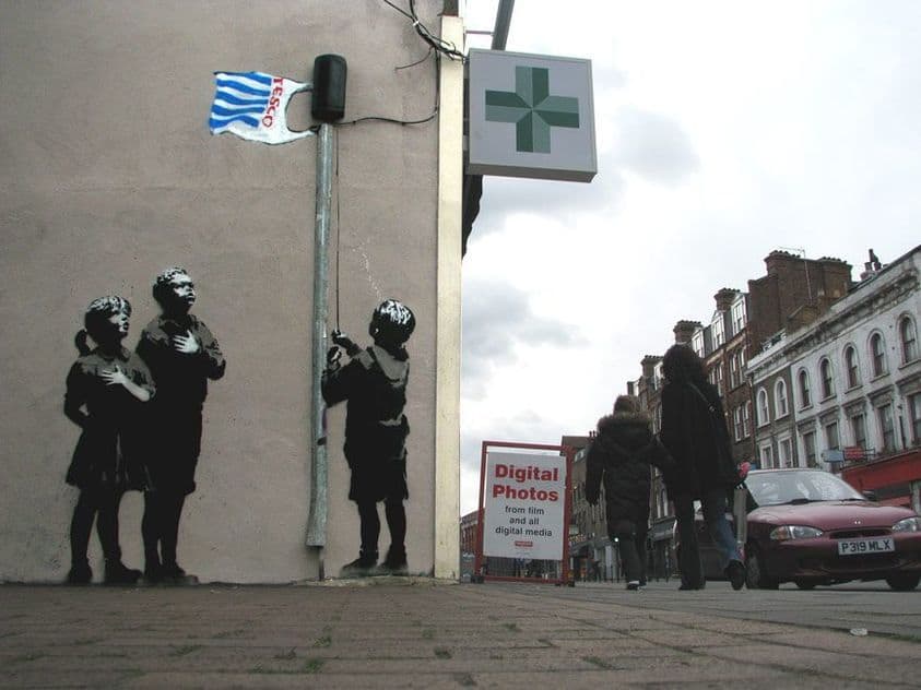 banksy tesco