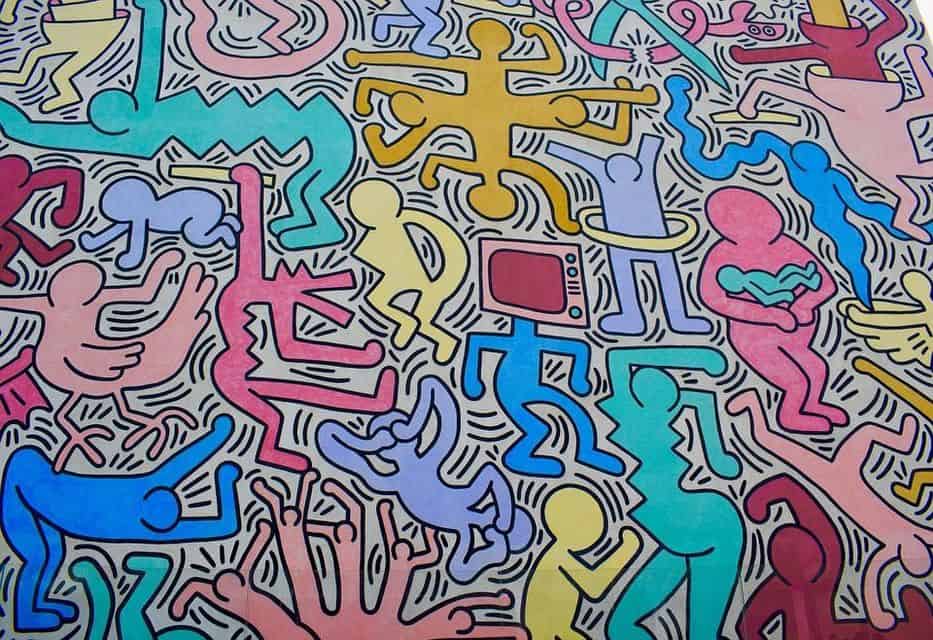 graffito dipinto spray Keith Haring mostre d'arte
